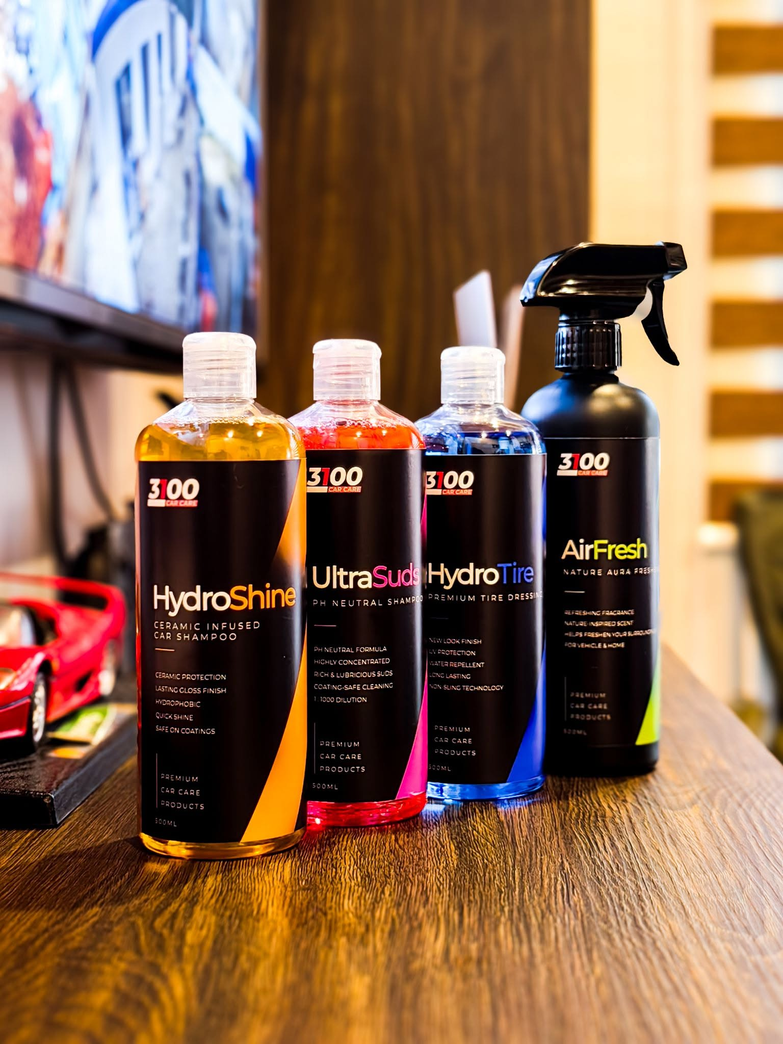 The four 3100 Car Care products